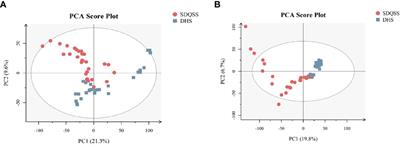 Serum metabolomics analysis of biomarkers and metabolic pathways in patients with colorectal cancer associated with spleen-deficiency and qi-stagnation syndrome or damp-heat syndrome: a prospective cohort study